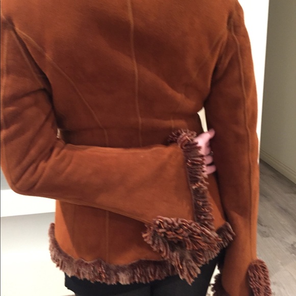 ARMANI COLLEZIONI reversible shearling coat - Picture 4 of 8